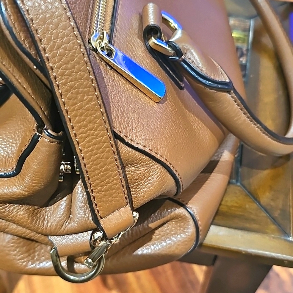 Michael Kors Astrid  Brown Satchel with Gold Tone Hardware Large - Picture 7 of 12